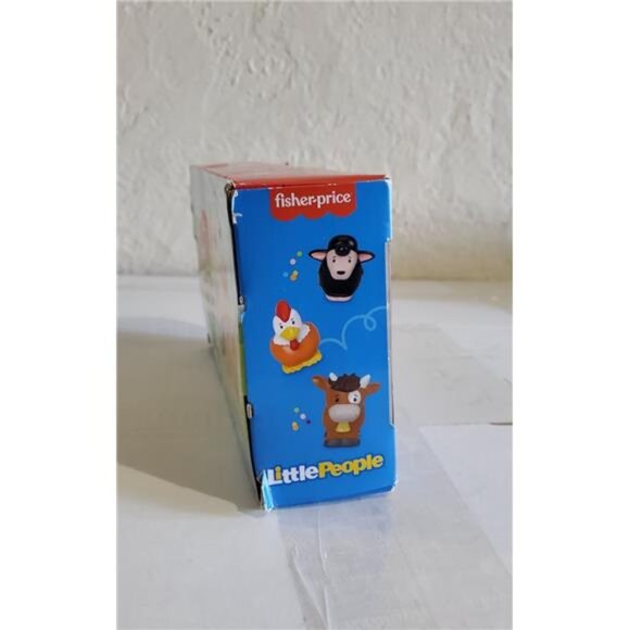 Fisher-Price Little People Farmer & Animals Figure Pack – Cow Pig Chicken Sheep - Picture 5 of 5